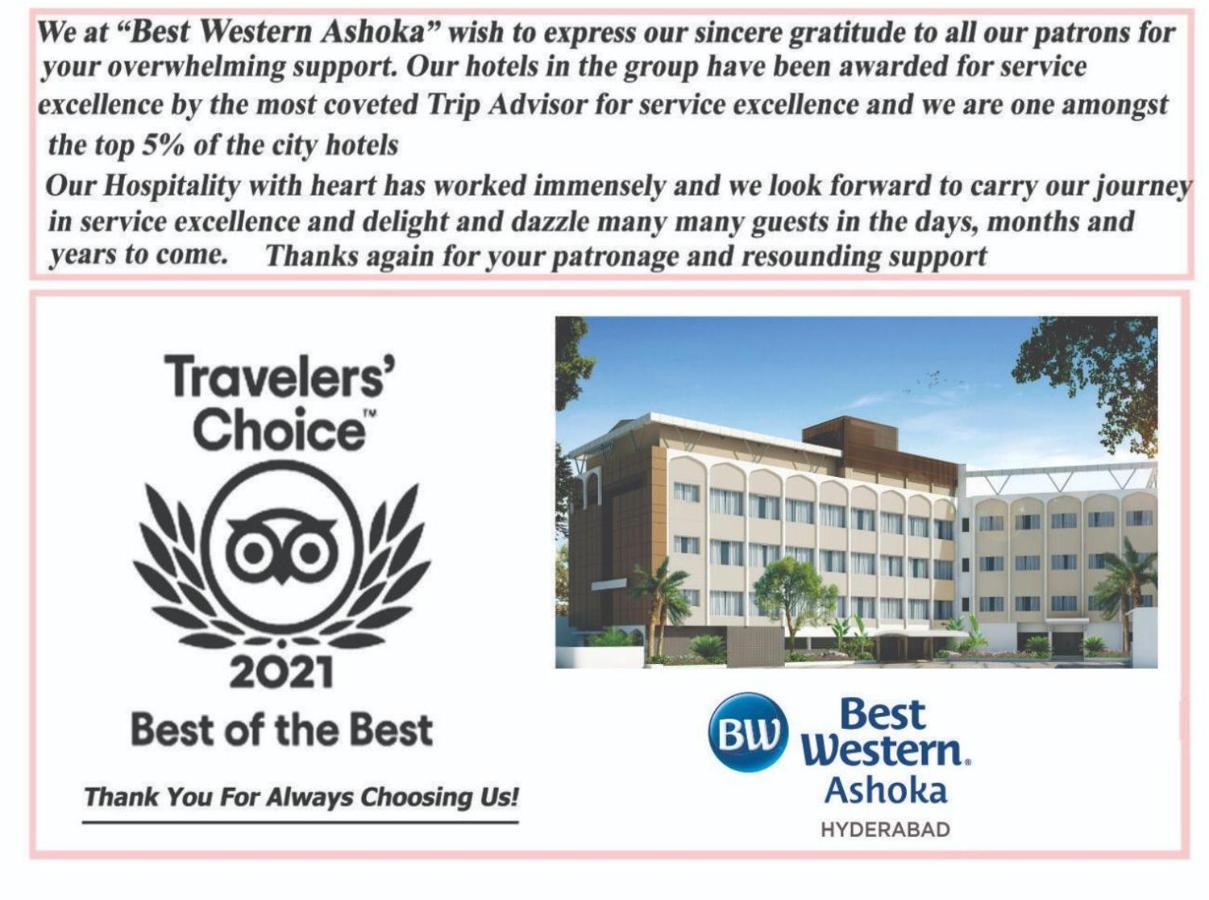 Best Western Ashoka Hyderabad Bagian luar foto